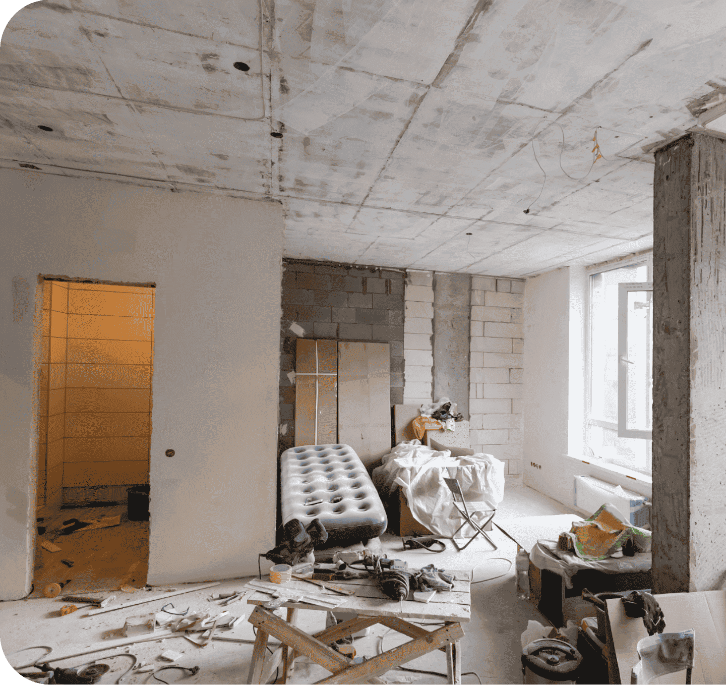 リフォーム中の画像