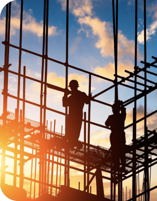 工事している様子