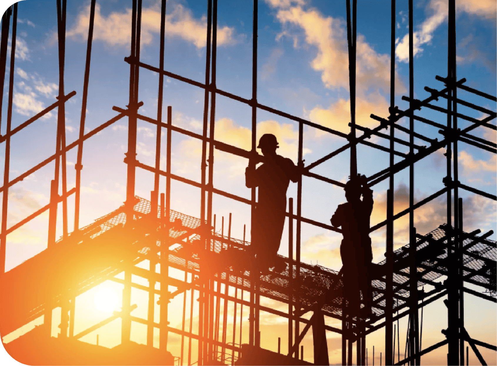 工事している様子